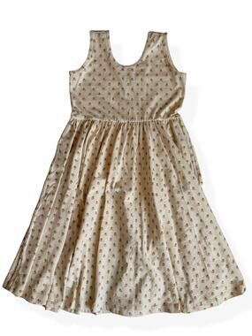 Alice + Ames Strawberry Twirl Dress Girls Size 10 Ivory Pink Sleeveless